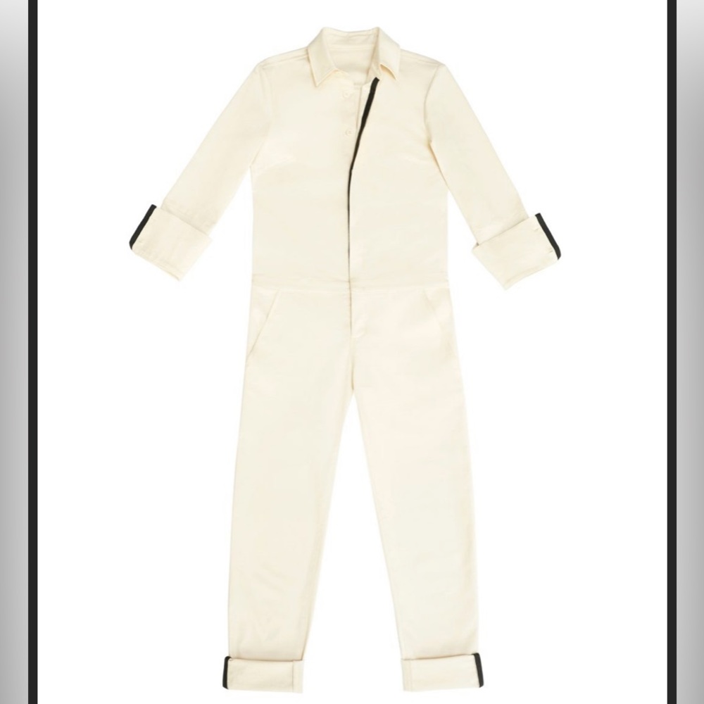 La Ligne Size Medium off white denim jumpsuit